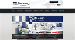 Desktop Screenshot of macoser-sa.com