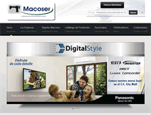 Tablet Screenshot of macoser-sa.com